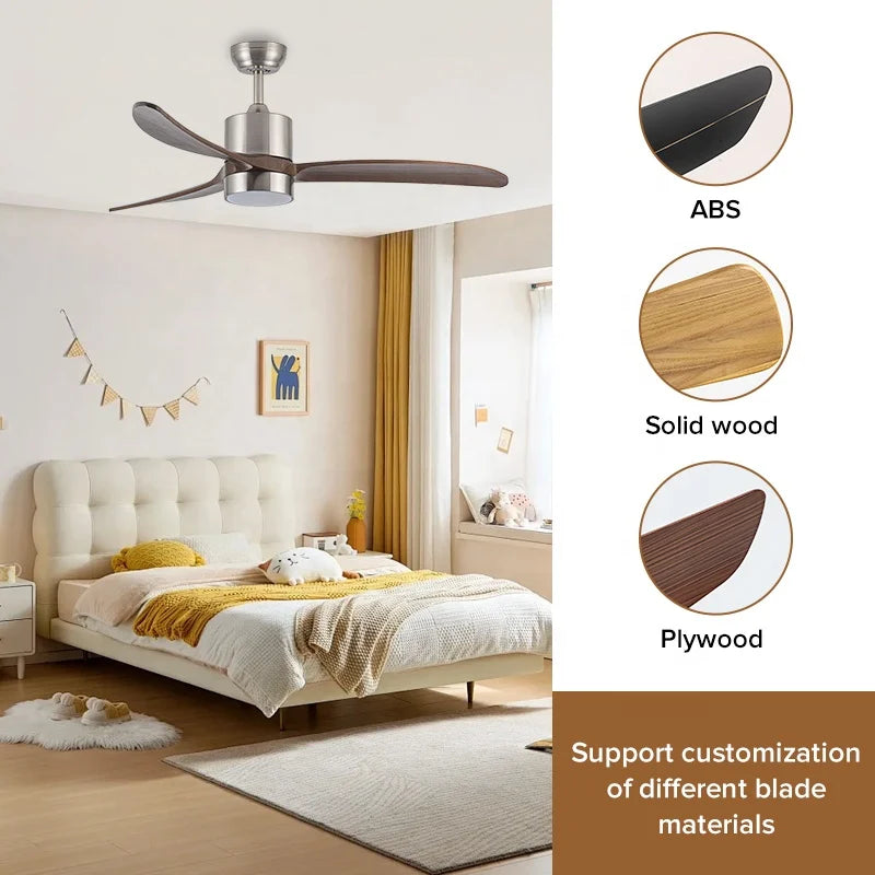 Modern Ceiling Fan Lamp with Remote Control