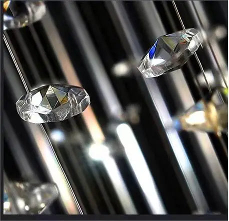 Modern Style Raindrop Square Top Crystal Chandelier Large Middle Sizes GU10 Base Glass Lighting Home Hotel AC Ceiling