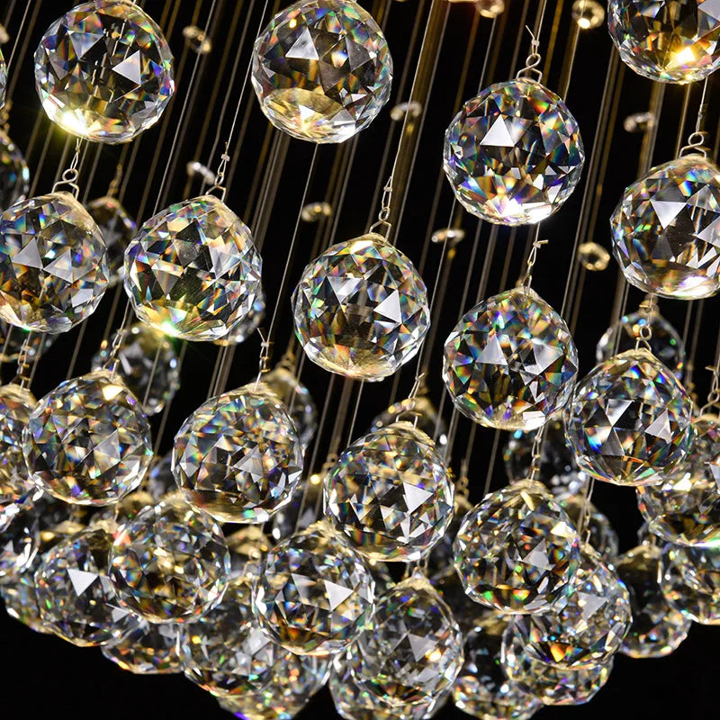 Luxury Clear Crystal Raindrop Chandelier
