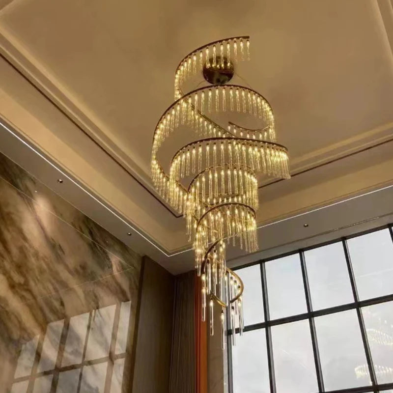 Crystal Drop Light Hanging Chandelier Pendant Lamp Light for Restaurants