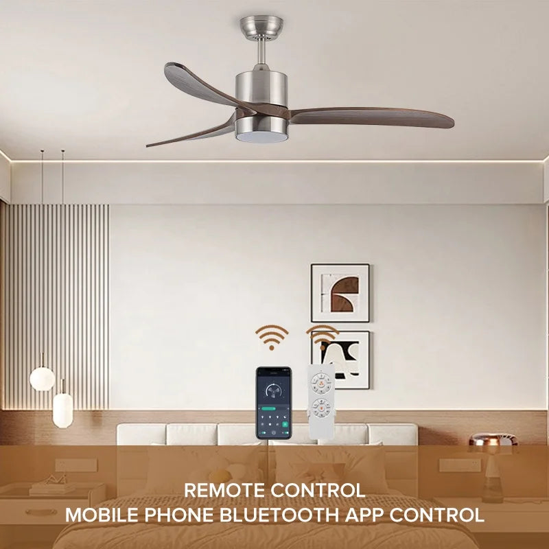 Modern Ceiling Fan Lamp with Remote Control