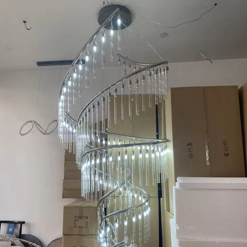 Crystal Drop Light Hanging Chandelier Pendant Lamp Light for Restaurants