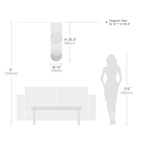 Double Sphere Raindrop Crystal Chandelier Modern Long Stair Chandelier