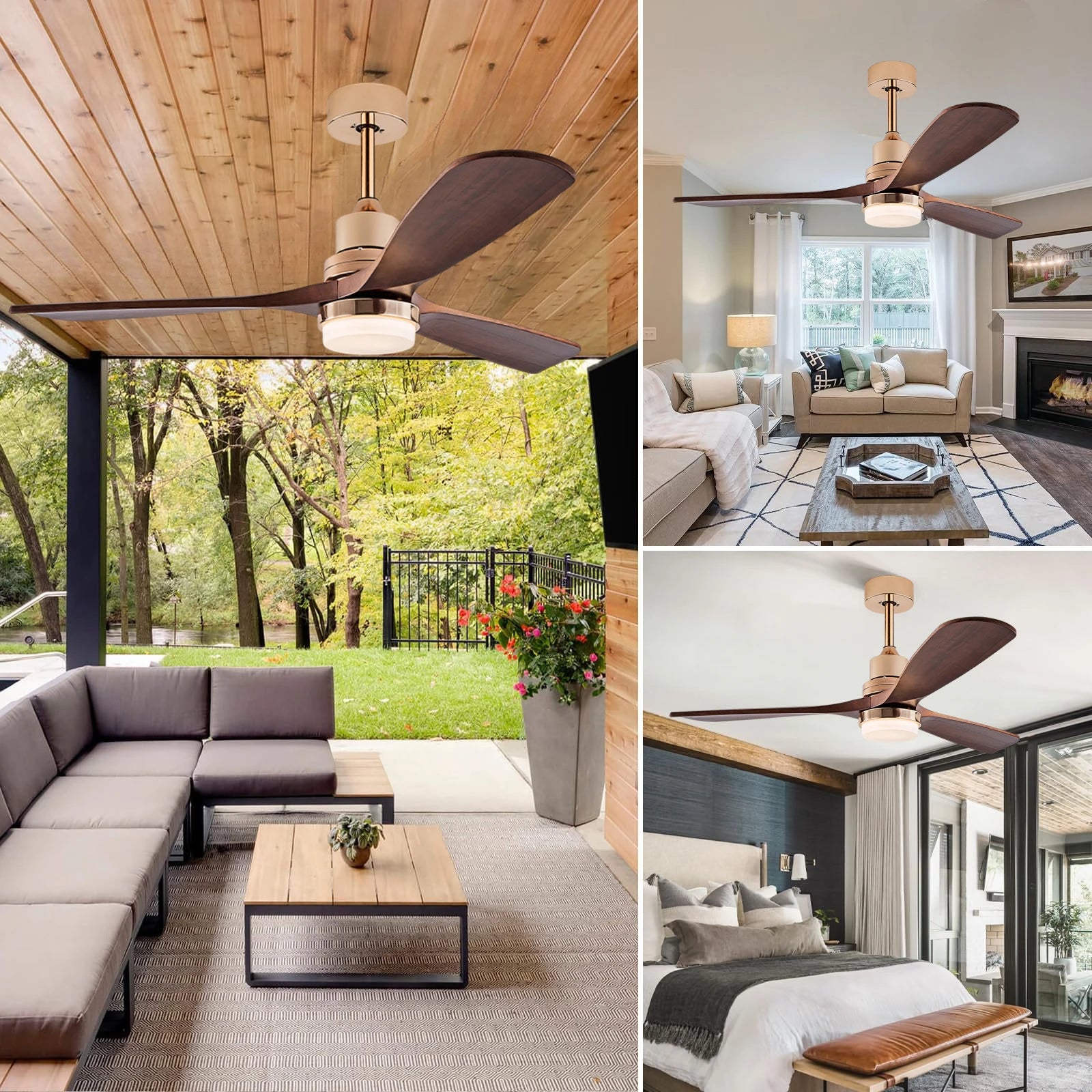Remote Control Ceiling Fan with Light