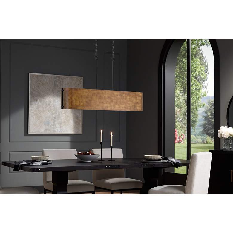 Rustic Bronze Farmhouse Chandelier – 41.5"