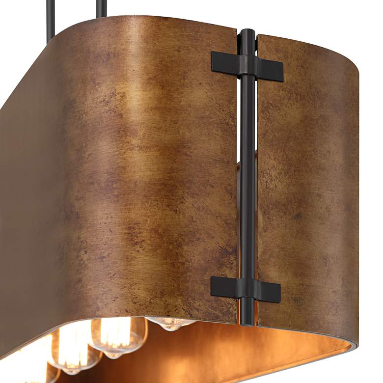 Rustic Bronze Farmhouse Chandelier – 41.5"