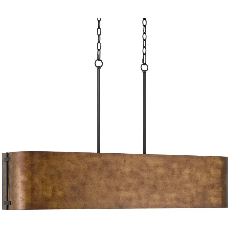 Rustic Bronze Farmhouse Chandelier – 41.5"