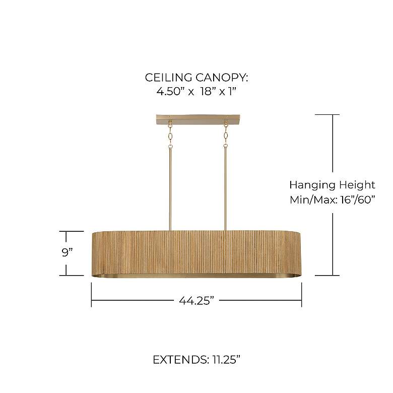 Donovan Farmhouse Chandelier – 5-Light, 44.25" White Wash & Matte Black Finish
