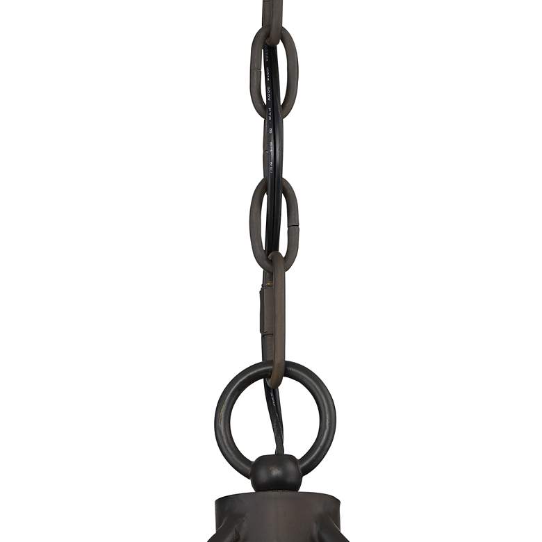 Possini Euro Julian Rustic Bronze Drum  Farmhouse Chandelier – 22"